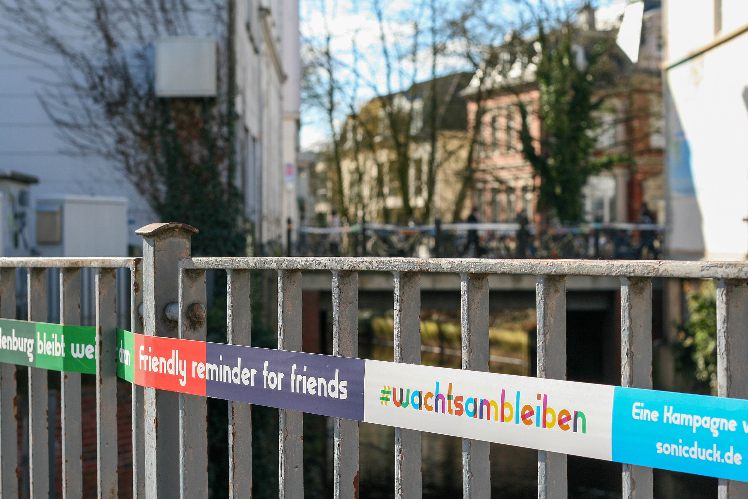 Installation + Kampagne. Robert Hoffmann-Lohse, #wachtsambleiben