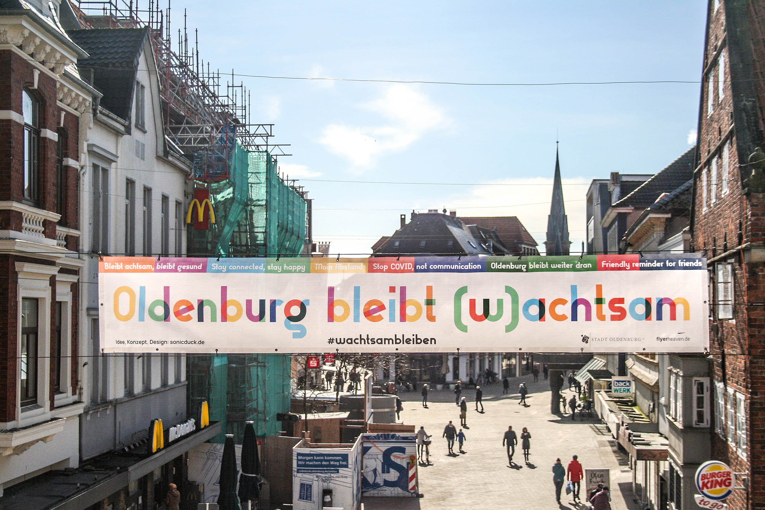 Installation + Kampagne. Robert Hoffmann-Lohse, #wachtsambleiben