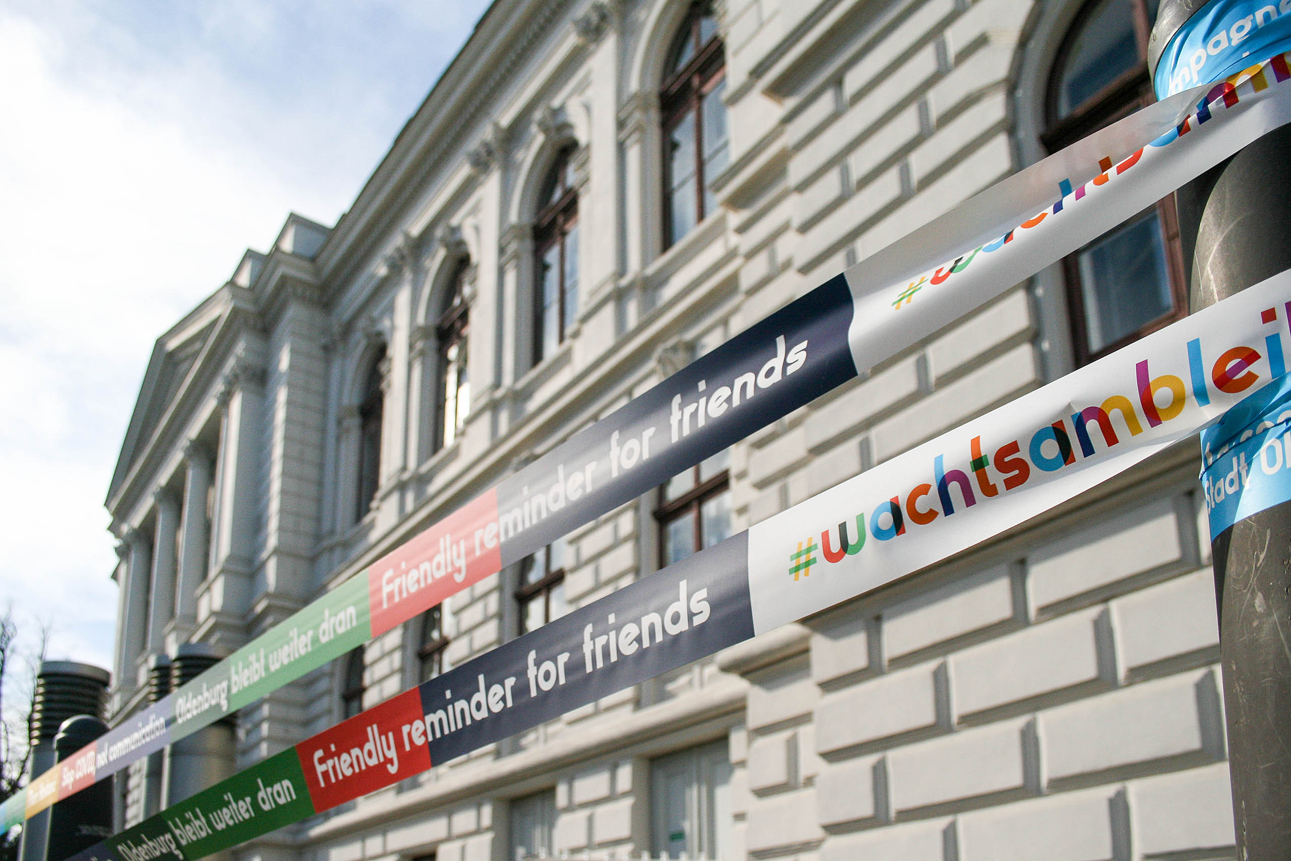 Installation + Kampagne. Robert Hoffmann-Lohse, #wachtsambleiben