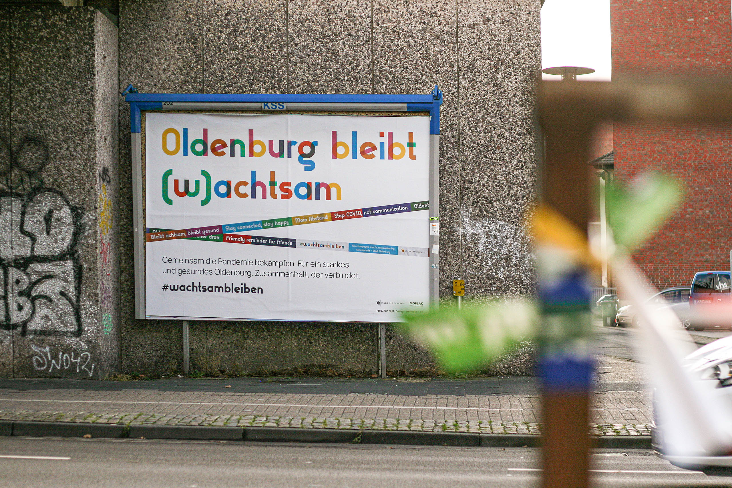 Installation + Kampagne. Robert Hoffmann-Lohse, #wachtsambleiben