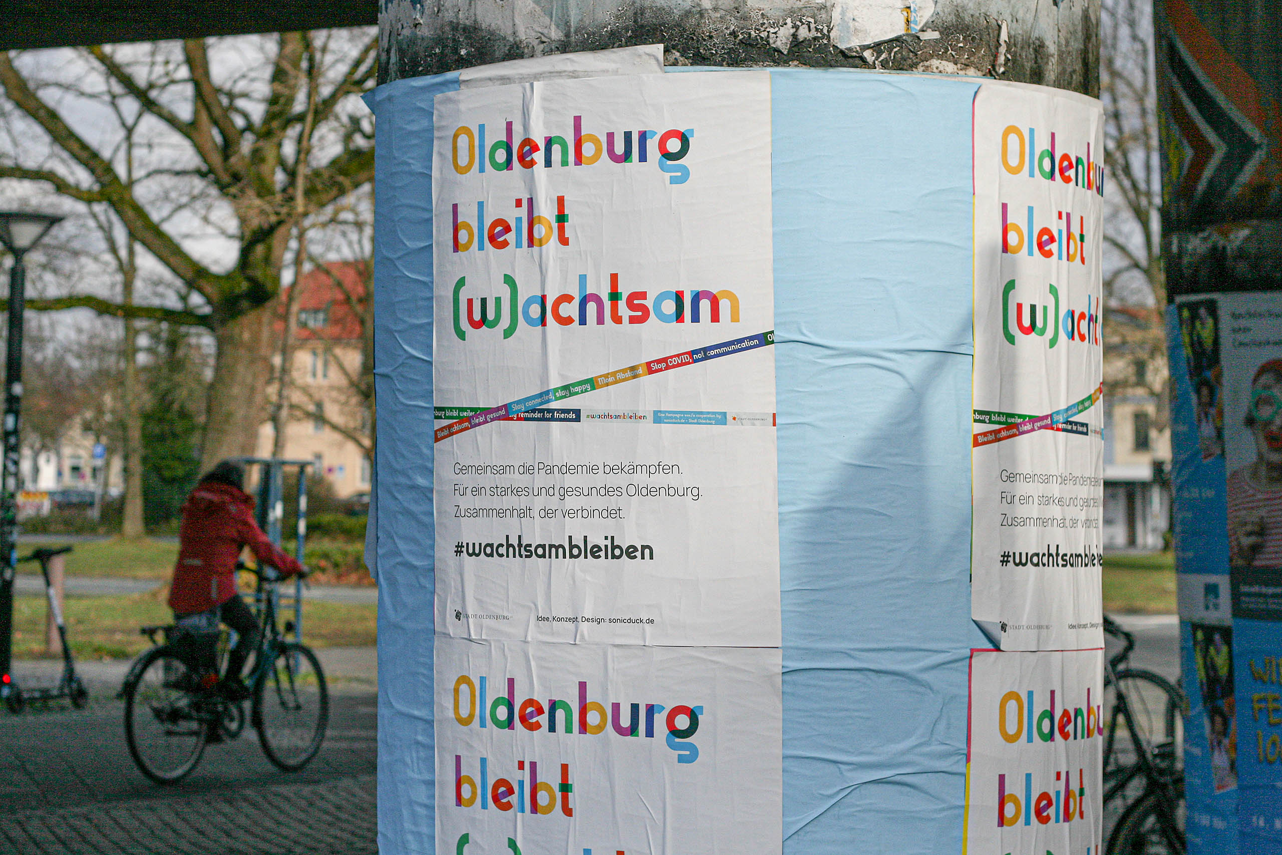Installation + Kampagne. Robert Hoffmann-Lohse, #wachtsambleiben