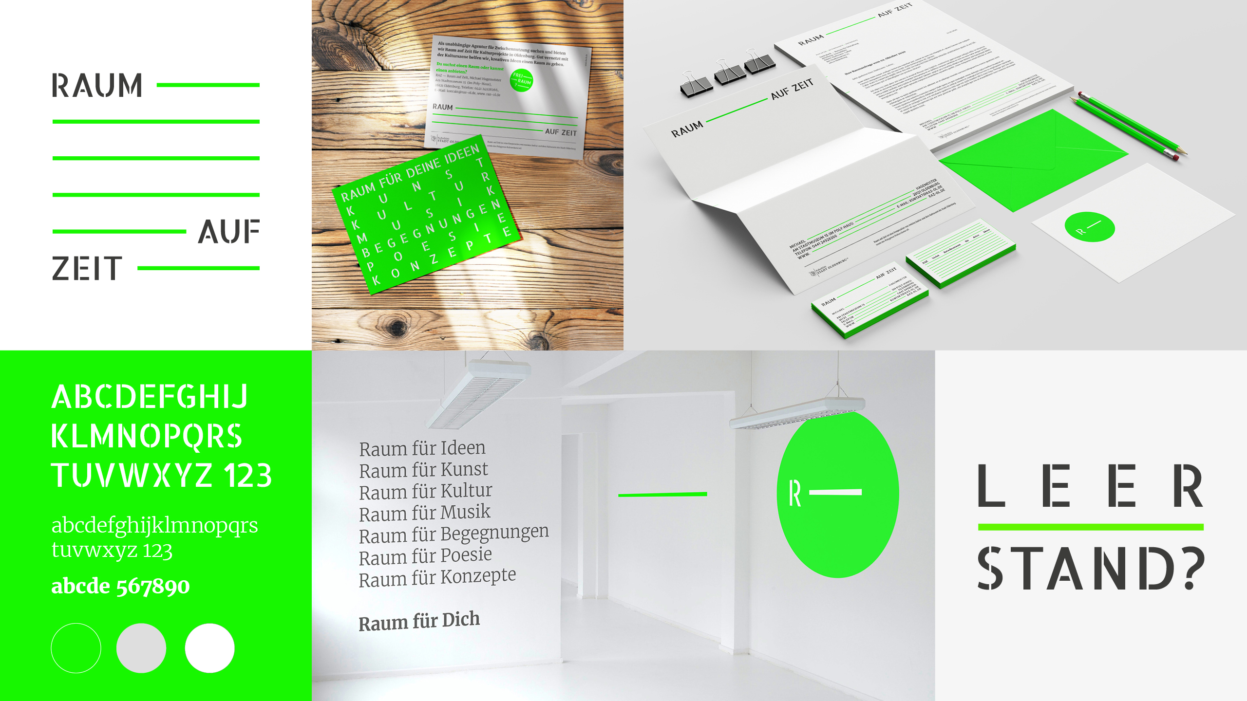 Branding + Designsystem Raum auf Zeit Oldenburg, RAZ 2020