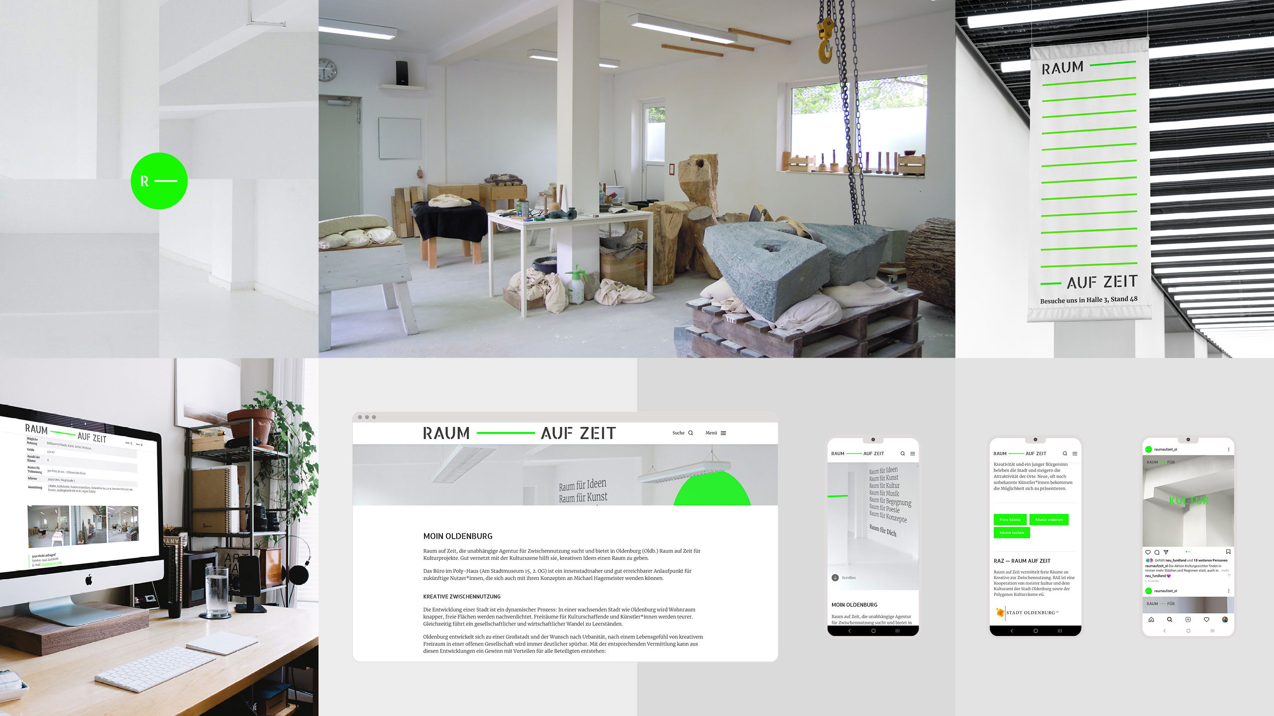 Branding + Designsystem Raum auf Zeit Oldenburg, RAZ 2020